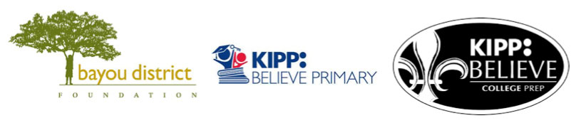 Bayou District Foundation KIPP logos